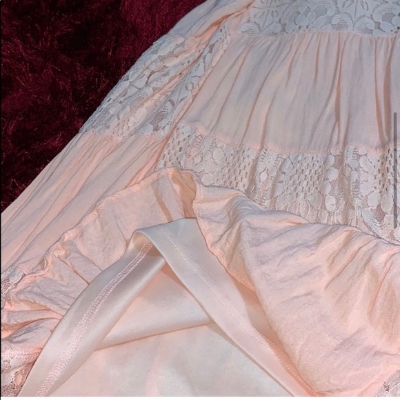Entro peach lace patchwork sundress - Picture 4 of 5
